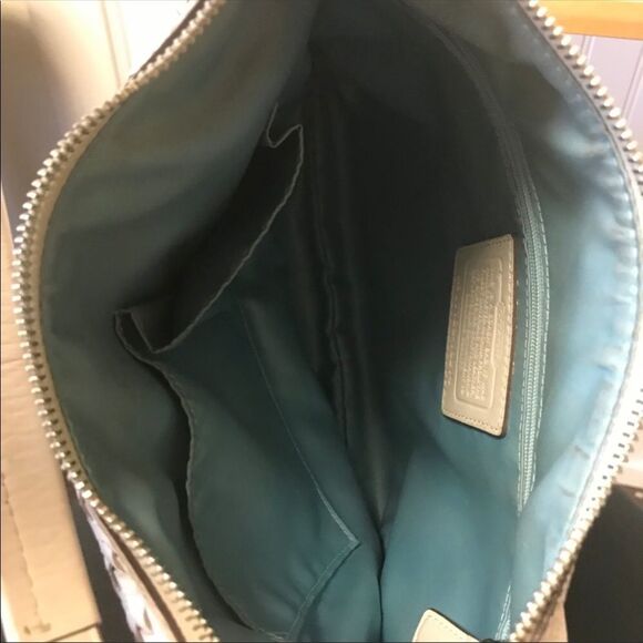 Coach Kristen 19314 Woven Hobo Bag Parchment - Picture 6 of 8